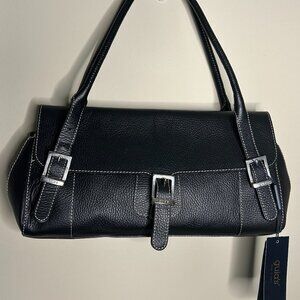 NEW GUIA’S Luxury Italian Hand Crafted Black Leather Handbag